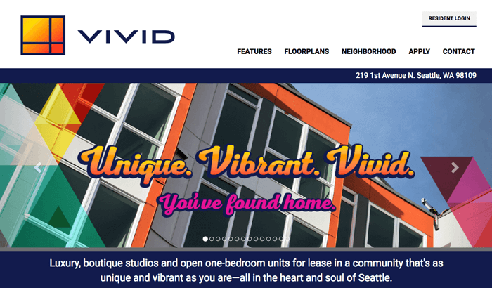 WordPress website - VIVID