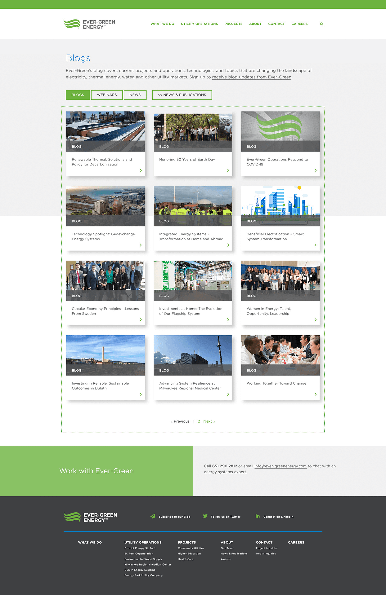WordPress website - Ever-Green Energy