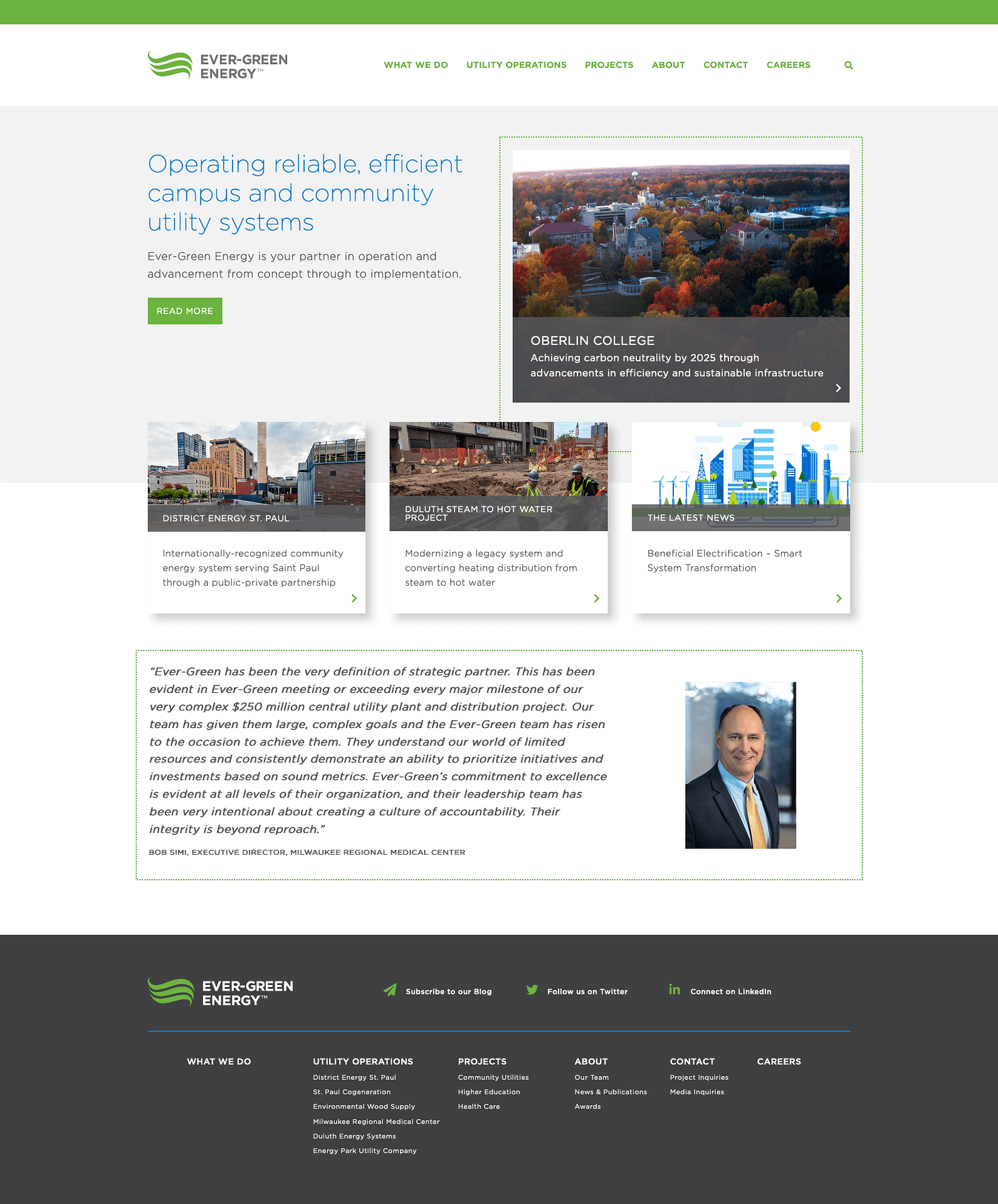 WordPress website - Ever-Green Energy